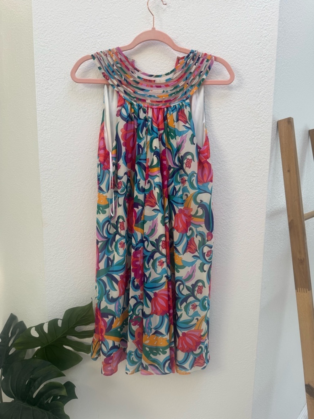 Trina Turk Multicolor Floral Sleeveless Mini Dress